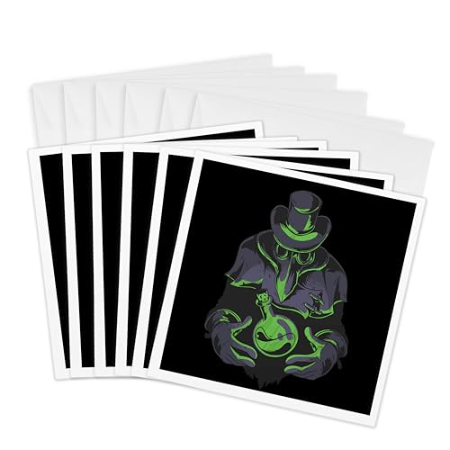 Cartes de vœux Halloween oiseau 15,2 cm au graphisme artistique
