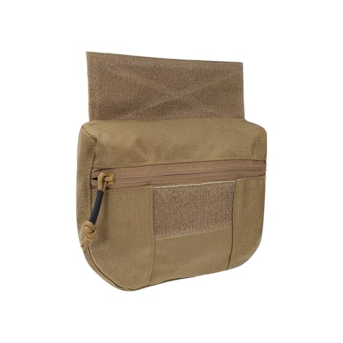 FARMSOLDIER Bolsa tática para despejo, bolsa de transporte de armadura, bolsa utilitária de caça EDC, equipamento de combate para escaramuça de airsoft, esportes ao ar livre, coiote bronzeado