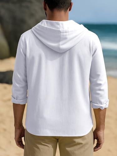 Image of Noble Monk Men's Relax Fit Hooded Shirt || Casual Wear for Men || Full Sleeve Shirts || Stylish Shirt for Men