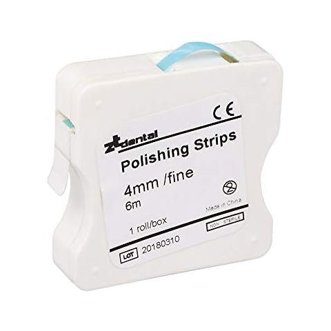 Dental Polishing Strip 4mm Resin Tooth Interdental Sanding Grinding Whitening Teeth Surface Dentistry Lab Supplie (1Roll/Box Blue) Cover