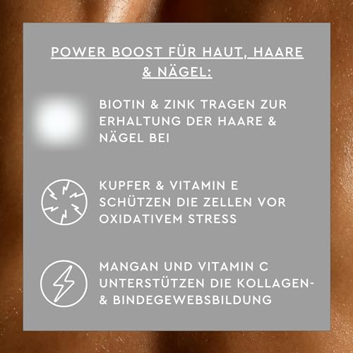 SUNLIFE Biotin Plus 1000 Tabletten - 1 x 60 Stück - Biotin hochdosiert mit Vitamin C & Zink - hochwertige Biotin Zink Tabletten - gluten- & laktosefreie Haar & Nägel Tabletten zur täglichen Anwendung