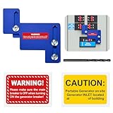 ACANORA Generator Interlock Kit for Eaton Cutler Hammer Challenger BR Series 150 and 200 Amp Panels, 1 1/4 to 1 1/2 Inches Spacing, Blue