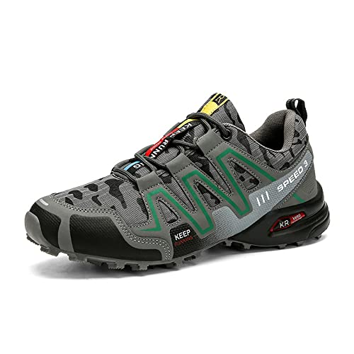 PDUEX Thermal Products Bicycle Shoes Outdoor Shoes, Saxi Shoes Hiking Shoes to Protect Your feet (Color : Light Grey, Size : 11.5)2