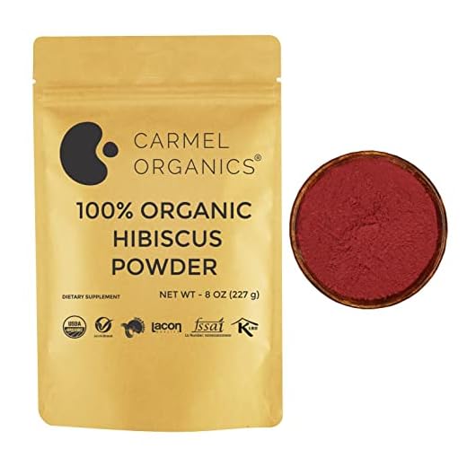 Organic Hibiscus Petals Powder | USDA Certified | Non GMO & Gluten Free | Rich in Vitamin C (16 oz)