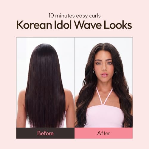 Image of VODANA GlamWave Ceramic Hair Curler 1.4 inch - Shiny & Damage-Free Natural Waves with All-Day Hold | Advanced Double Ceramic Coating with Rapid Instant Heat, Ivory
