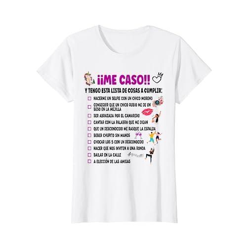 Lista Petición Boda Despedida Soltera Amigas Novia Accesorio Camiseta