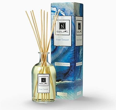 Nabila K Ocean Tempest Reed Diffuser Set – Fresh Floral & Marine ...