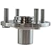 TRQ 2 Piece Front Wheel Bearing & Hub Kit Set Compatible with 1992-2000 Honda Civic 1993-1997 Civic del Sol