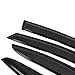 SEBLAFF 4-Pack Side Window Vent Visor Rain Guard Wind Shade Deflector JDM Style Black Replacement for 2015-2019 WRX STI Sedan 4-Door