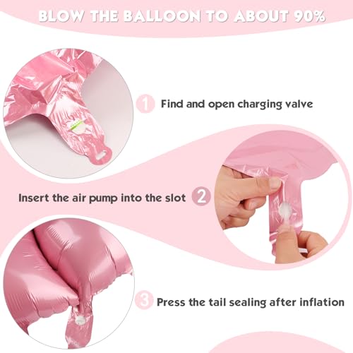 Image of 40 Inch Pastel Pink Number 9 Balloon, 9th Birthday Party Decorations | 40 Inch Pastel Pink inflatable foil number balloons, large birthday decorations for 9th birthday