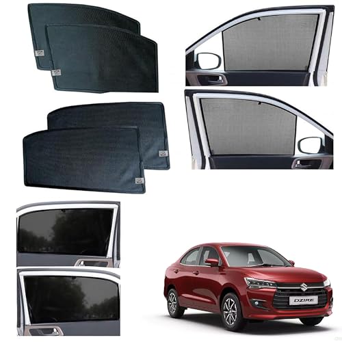 Image of WolkomHome Car Accessories Fix Curtain Window Shades Half Curtains Sunshade for Dzire 2024