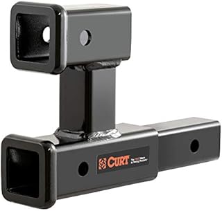 CURT 45792 Dual Receiver Trailer Hitch Ball Mount, 2-Inch, 3,500 lbs