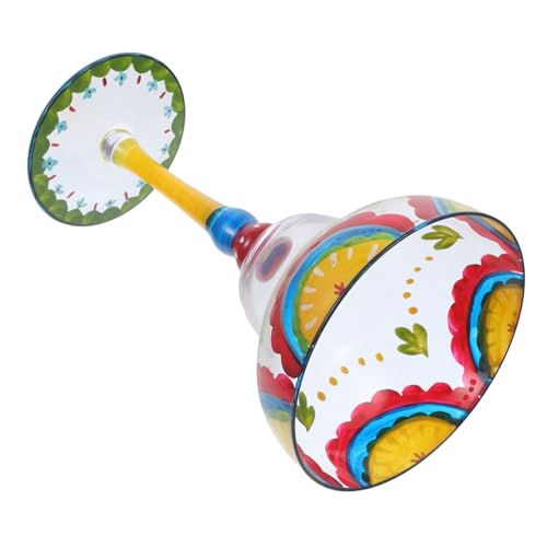 OFFSCH Vidrio Pintado Mano Copas De Vino Copas De Margarita Para Fiesta Pintadas Para Cóctel De Vidrio Pintado