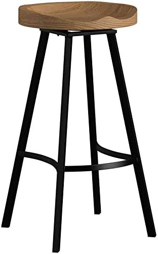 Miniatura 4 de Christopher Knight Home Silas - Taburetes giratorios de madera de pino, juego de 2 piezas, antiguo con un acabado natural