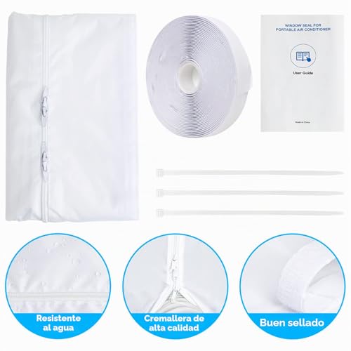 Miniatura 6 de Lyunit 400cm Kit Ventana Aire Acondicionado, Sello De Ventana Universal, Adecuado Para Acondicionadores De Aire Y Secadores Portátiles