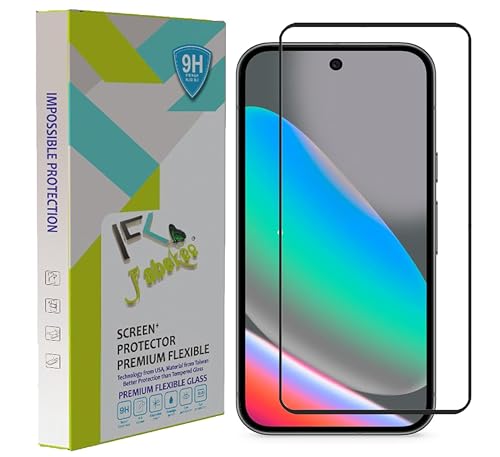 Image of FabeKee 1 Pack Tempered Glass Screen Protector Compatible For Google Pixel 10 & 10 Pro / Google Pixel 9 / Google Pixel 9 Pro Black Cellphone With Edge To Edge Coverage & Easy Installation Kit