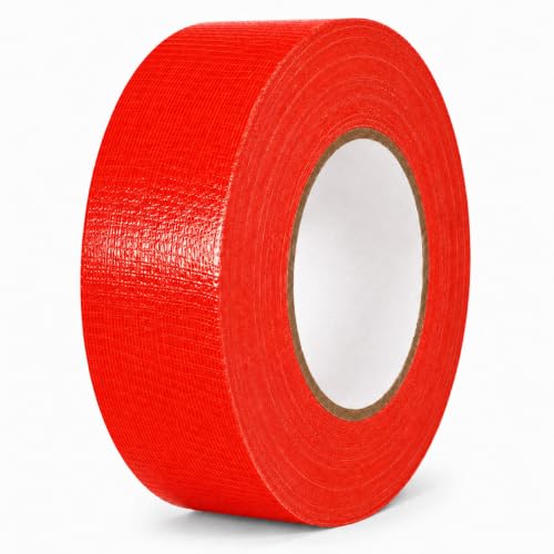 Image of GGR Supplies CDT-36 Red Cloth Duct Tape, 2 Inch x 60 Yards | Industrial Grade; Waterproof and UV Resistant; Clean Removal With No Sticky Residue; Repairs, Packaging, Bundling and Sealing