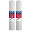 5 Micron 20 Inch x 4.5 Inch | 2-Pk Melt Blown Polypropylene Whole House Sediment Cartridge | Compatible with Pentek DGD-5005-20, AquaPure AP810-2, Hydronix SDC-45-2005, Made in USA, US Water Filters