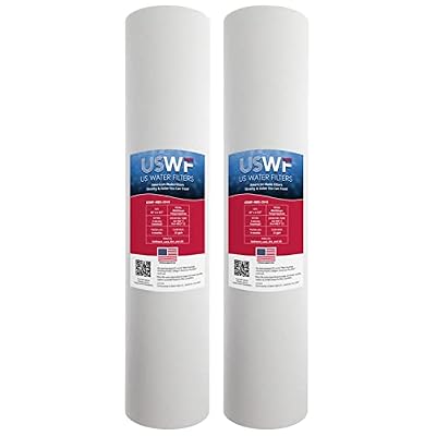 5 Micron 20 Inch x 4.5 Inch | 2-Pk Melt Blown Polypropylene Whole House Sediment Cartridge | Compatible with Pentek DGD-5005-20, AquaPure AP810-2, Hydronix SDC-45-2005, Made in USA, US Water Filters