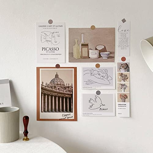 Mbeta (A Set Of 7) Postcard Decorative Card Wall Decoration Dormitory Picture Frame Painting Wall Stickers Decorative Card #TOP4