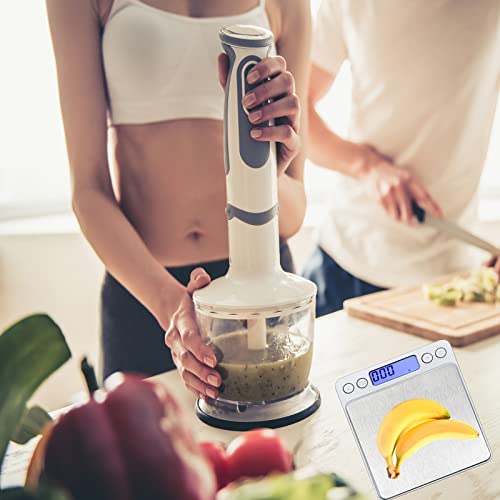 Kitchen Scale, Lzpgitgd Digital Food Scale Weight Grams And Oz For Cooking Baking, Coffee, Loss Dieting, Jewelry And Meal Prep, 2 Trays, Lcd, Auto Off, Tare Function, Stainless Steel(500G/0.01G) #TOP4