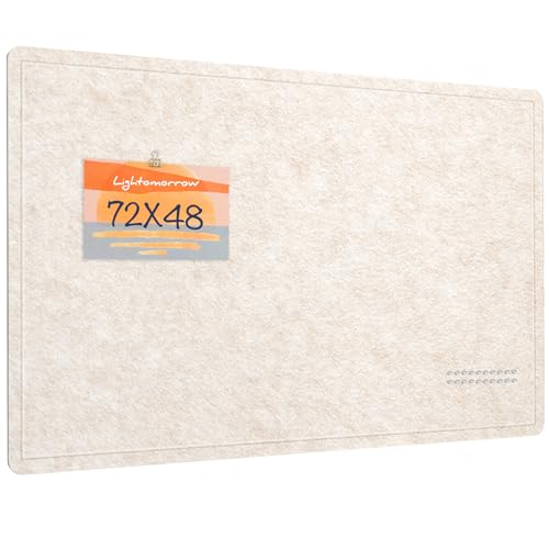 Large Bulletin Board - 72 x 48 Inches, Decorative Felt