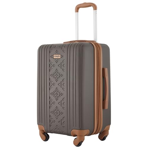 Image of Wrangler 22 inch and 18 inch Heartland 2-Piece Carry-On Luggage Set, Chocolate