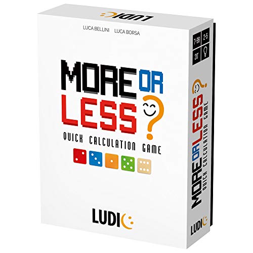 Ludic - More Or Less? - Jeu de Société pour Toute la Famille, Multicolore