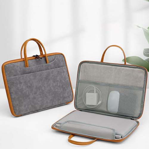 Mallette ordinateur portable 13 à 16 pouces imperméable grise - 2