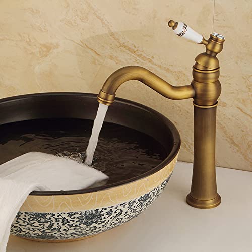 Robinet de lavabo monotrou laiton antique pour remplacer un vieux mitigeur - 5