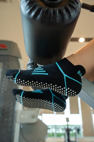 Image of RATIVE Anti Slip Non Skid Barre Yoga Hospital Pilates Socks with Grips for Women Men
