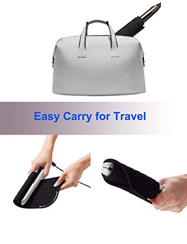 Image of Heat Resistant Mat for Curling Iron, Flat Irons and Hair Straightener Hair Styling Tools 9 inch x 6.5 inch, Food Grade Silicone, Black