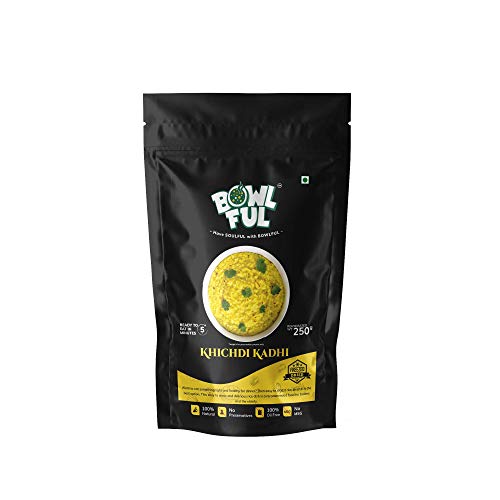 Bowlful Khichdi Kadhi, 48 GMS, Healthy Rice Based Product with Kadhi. 100% Natural,Freeze Dried Food