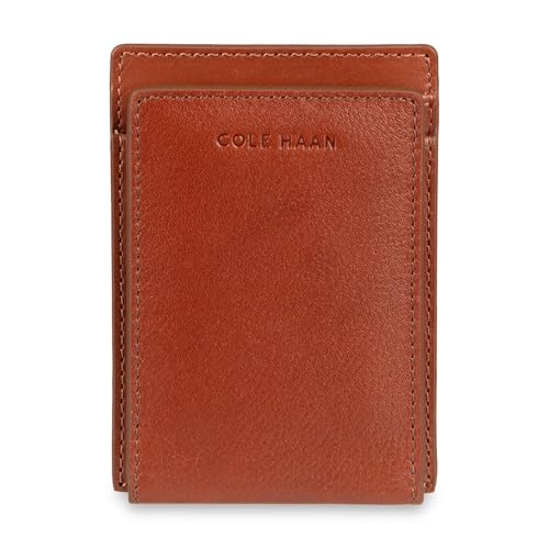Image of Cole Haan Men's Leather Slim Magnetic Front Pocket RFID Wallet