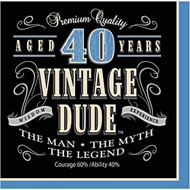 Creative Converting Vintage Vixen 40th Birthday Banner - 65" Jointed Letter Banner, 'Perfectly Aged' Theme