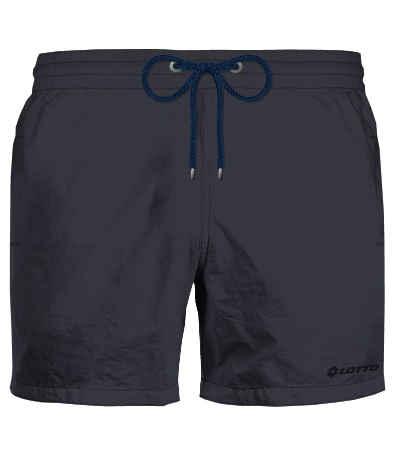 Lotto Costume Uomo calibrato Oversize Boxer Mare Pantaloncini da Bagno Art. 248301 (nero, 6XL)