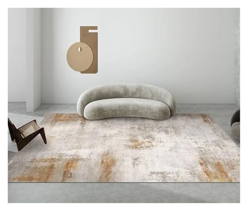 Tapis salon abstrait gris 180x250cm pour protéger le sol des rayures de chaises - 6