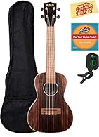 Concert size Striped ebony body Walnut fingerboard Maple binding Satin finish