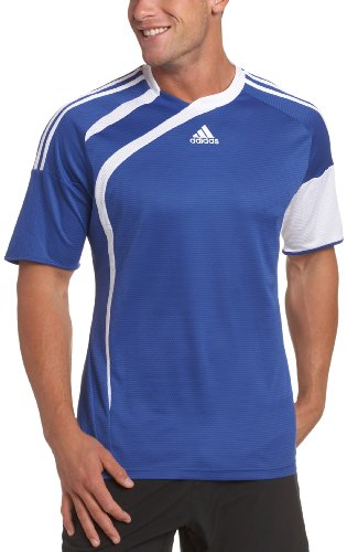 adidas Men's Tiro Jersey (Cobalt, White, X-Large)