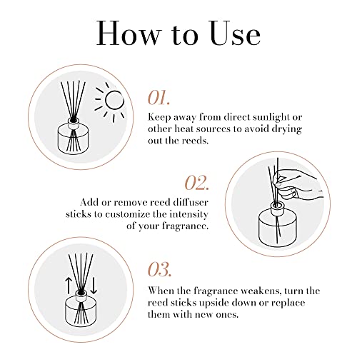 Reed Diffuser Baies-Scented Sticks - 5 Fl. Oz. Room Air Fresheners With Premium Formula - Scent Diffuser And Room Fresheners - Oil Diffuser Stick For Home & Office - Fragrance Diffuser Sticks By Duša #TOP2