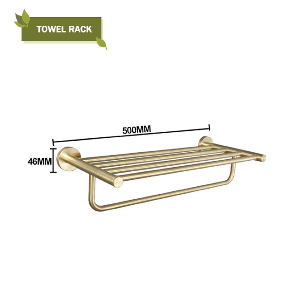 LYGXWJFC Toallero Estante de Pared de Oro Cepillado, Accesorios de baño para Inodoro, Soporte de Papel, toallero, Gancho para Abrigos, Perchero, Accesorios de baño, BG, toallero Individual