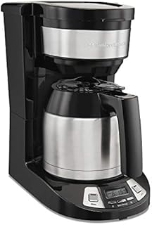 Hamiton Beach 8 Cup Programmable Coffee Maker With Thermal Carafe, Black (46240C)