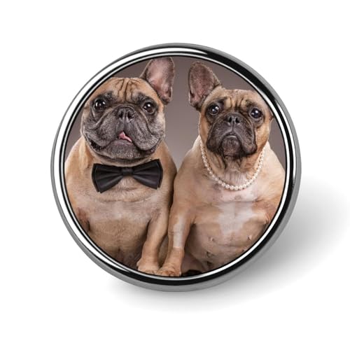 バッジ 円形 徽章 フレンチブルドッグ 動物 写真 犬 缶バッジ 胸章 ピンバッチ ボタンブローチ 25mm おしゃれ ネクタイピン コレクション バッグ飾 帽子 胸飾り かばん掛け 工芸品 取付簡単 男女兼用 プレゼント