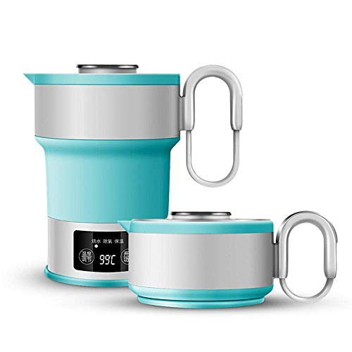 Hervidor eléctrico plegable portátil 0.6L verde miniatura 1