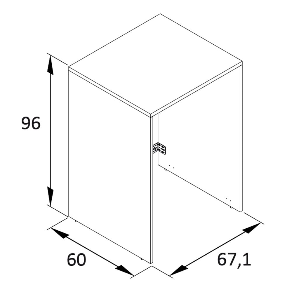 Lomadox Waschmaschinenschrank mit Wäscheschrank Hauswirtschaftsraum für Waschmaschine und Trockner weiß mit Eiche Waschküche modern Landhaus Wäsche sortieren Umbauschränke