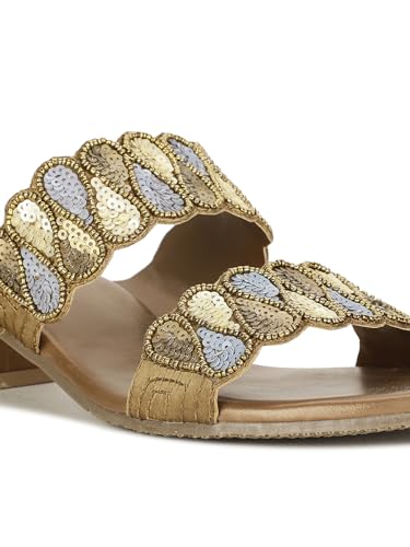 Image of Marie Claire LOLA Block Mule E Women Mule Sandals in Brown