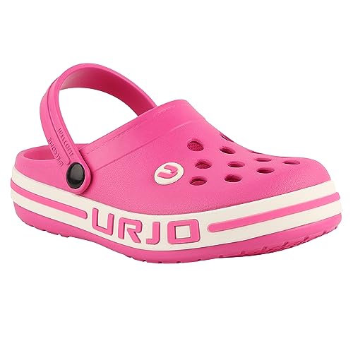 Image of URJO Streak Kid's Clogs /Sandals with Adjustable Back Strap Ultra Soft & Flexibility Anti Skid Comfortable Waterproof Daily Mules Clogs /Sandals Boy's & Girl's