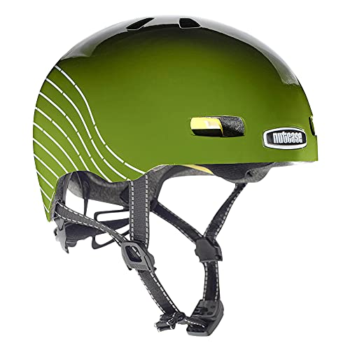 Nutcase Street-Dust for Prints (Reflective) Helm, Mehrfarbig, M