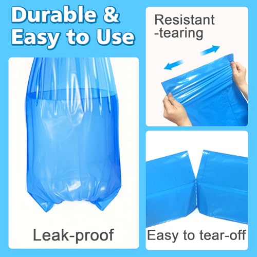 Image of Bags Refill Compatible with Genie Easy Roll Signature Diaper Pail and Platinum Diaper Pail, Upgraded 60 Bags Hold up to 2800 Newborn Diapers, Extra Thickness Powerful Odor Control, Plant Scented
