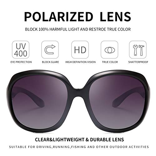 Dollger Oversized Polarized Sunglasses for Women Retro Classic Shades Large Frame Ladies Sunglasses2